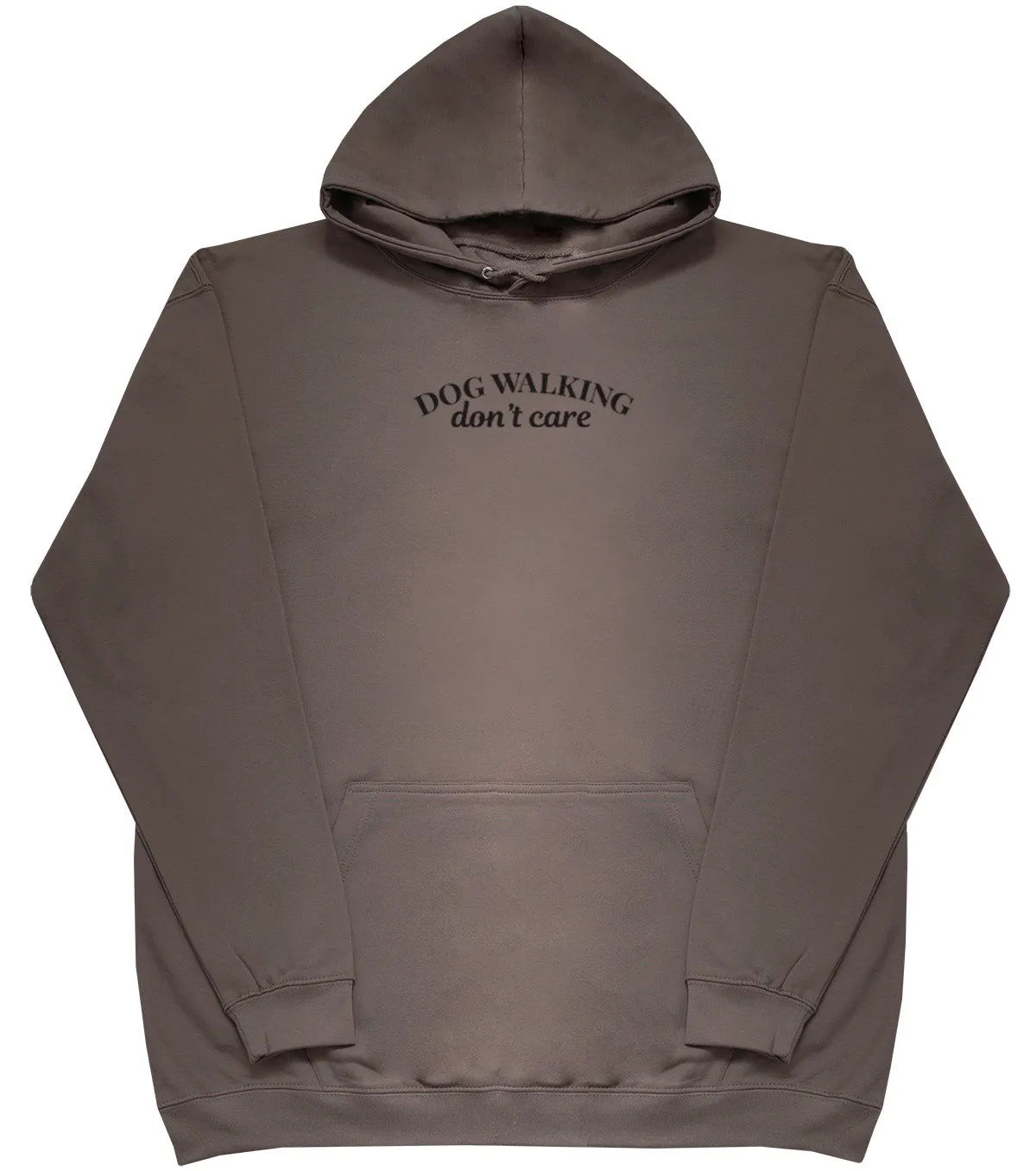Dog Walking Don't Care - Kids Oversized Comfy Original Hoody