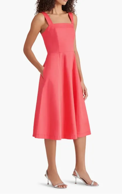 Timeless Layering Perfect Mood Dolly Dress in Berry Red