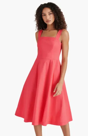 Dolly Dress in Berry Red Unique Attire Versatile Fit Casual Silhouette Dolly Dress in Berry Red