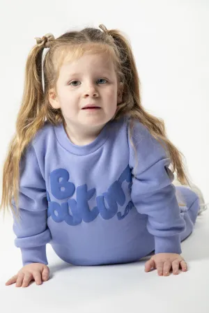 Dorville Fleece Crew Tracksuit Kids - Violet