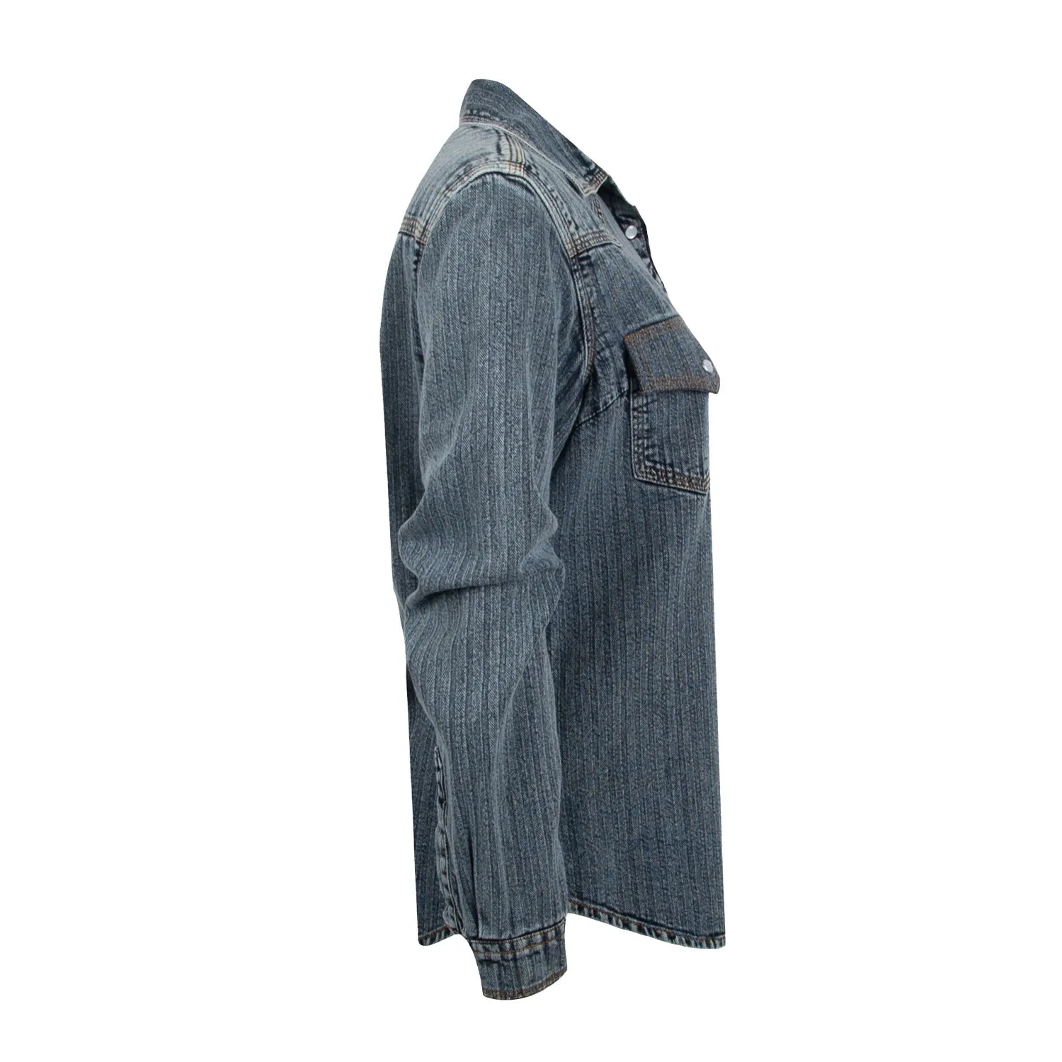 Anniversary Celebration Reinforced Hems STS Ranchwear Womens Duke Denim 100% Cotton L/S Shirt