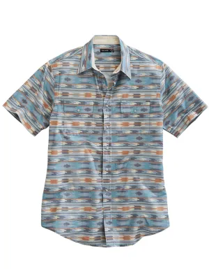 Double Stitched Edges Tin Haul Mens 1955 Ghost Aztec Grey 100% Cotton S/S Shirt Quality Wear Tin Haul Mens 1955 Ghost Aztec Grey 100% Cotton S/S Shirt