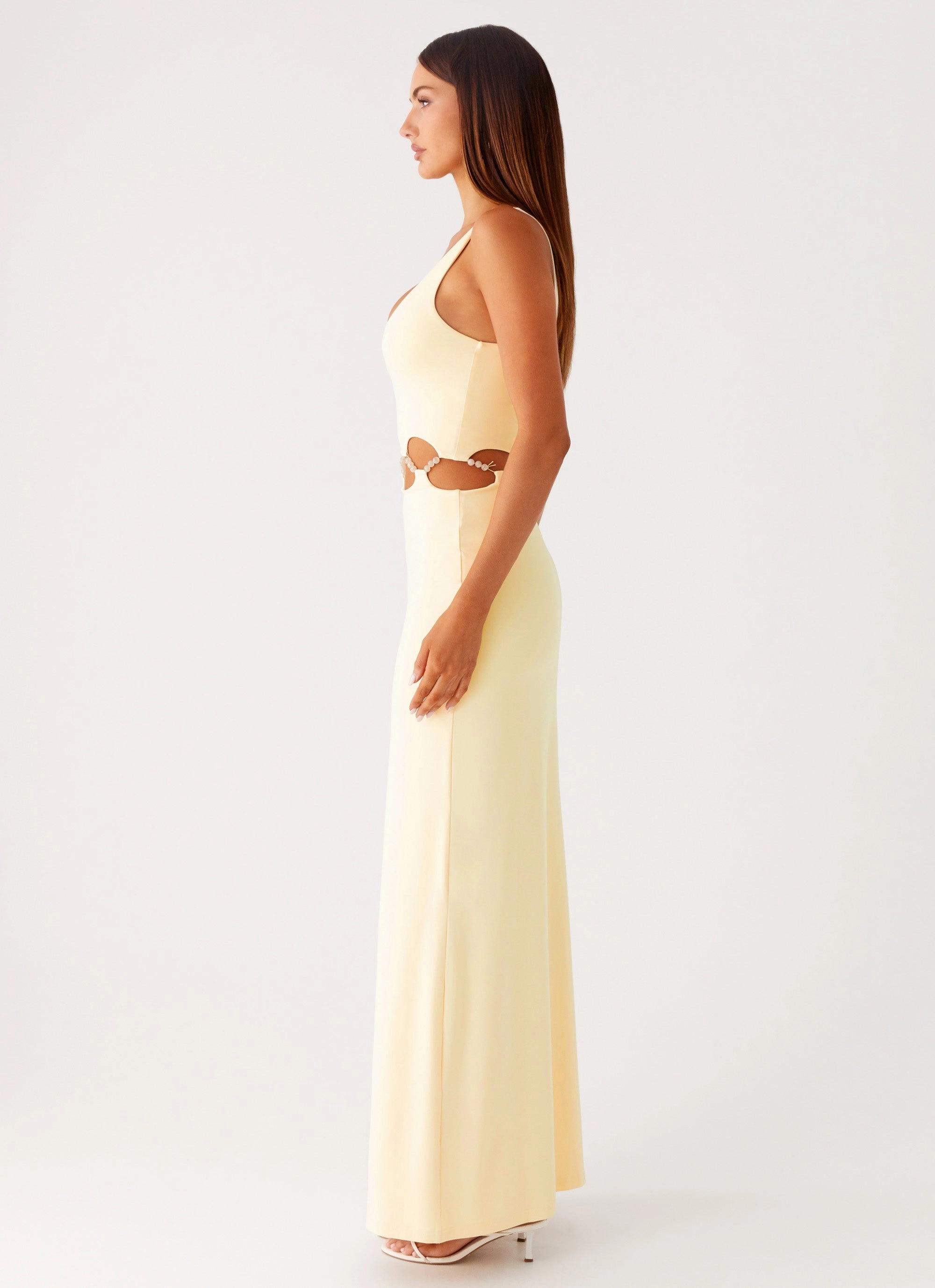 Inner Feel Smart Shape Dreamboat Beaded Maxi Dress - Yellow