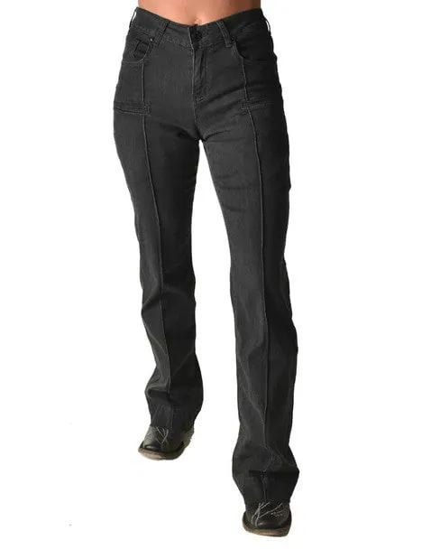 Cowgirl Tuff Womens UltraBreathe Trouser Charcoal Lyocell Jeans Beach Day Brunch Outfit Elegant