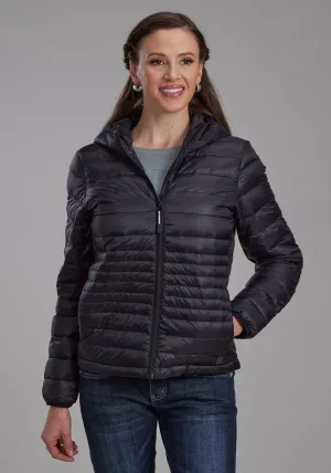 Durable Craft Roper Womens Parachute Down Fill Black 100% Nylon Softshell Jacket Roper Womens Parachute Down Fill Black 100% Nylon Softshell Jacket Comfy Waist