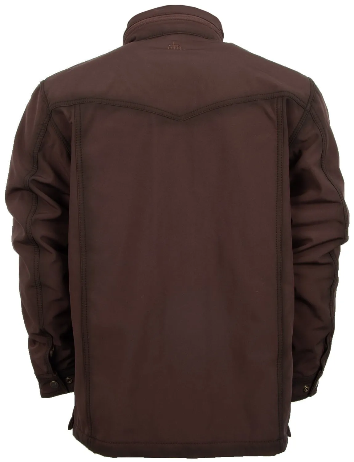 Quick Dry Weave Technology Timeless Choice STS Ranchwear Womens Brazos II Enzyme Brown Polyester Softshell Jacket