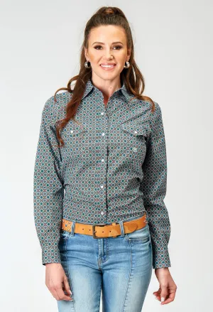 Durable Stitching Roper Womens 1936 Frontier Foulard Multi-Color 100% Cotton L/S Shirt Roper Womens 1936 Frontier Foulard Multi-Color 100% Cotton L/S Shirt Essential Wardrobe