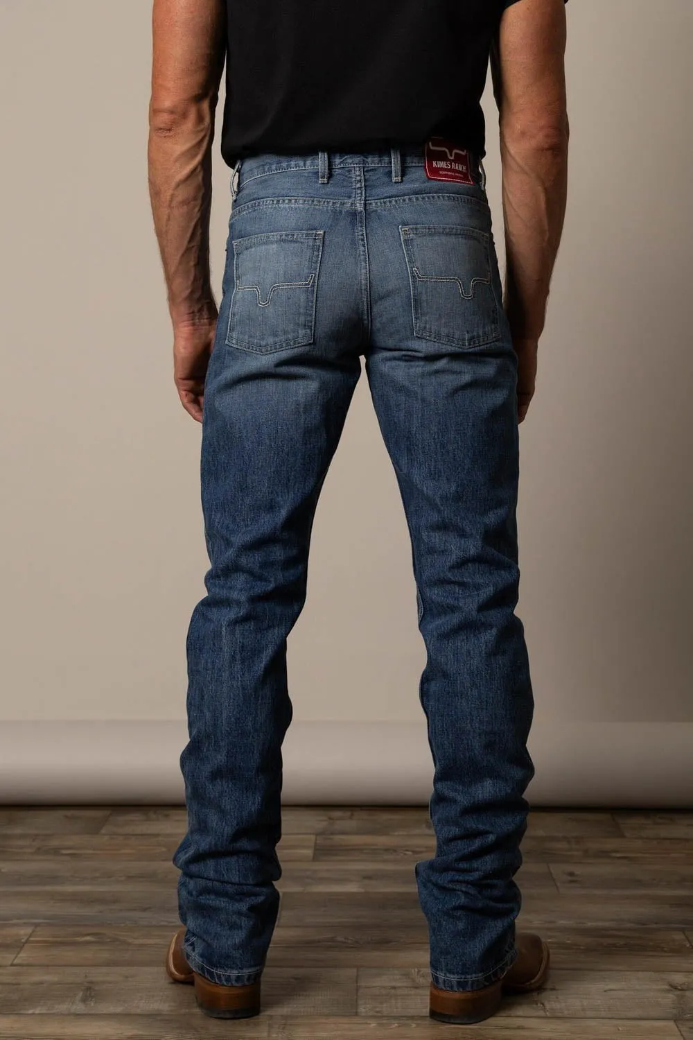 Kimes Ranch Mens James Mid Wash 100% Cotton Jeans Everyday Outdoor Enthusiast Vibrant Basic Style