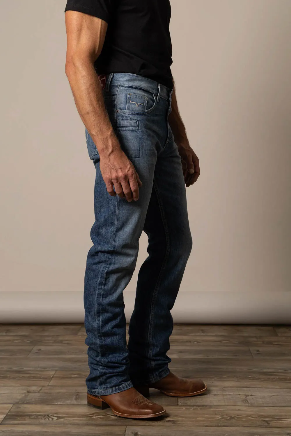Kimes Ranch Mens James Mid Wash 100% Cotton Jeans Affordable Neutral Holiday Vibes