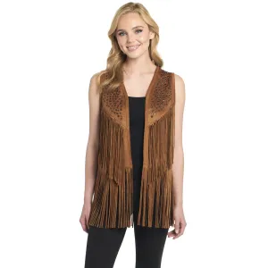 Durable Twill Cripple Creek Womens Double-Faced Precious Copper Polyester Faux Leather Vest L Cripple Creek Womens Double-Faced Precious Copper Polyester Faux Leather Vest L Mid Rise Fit