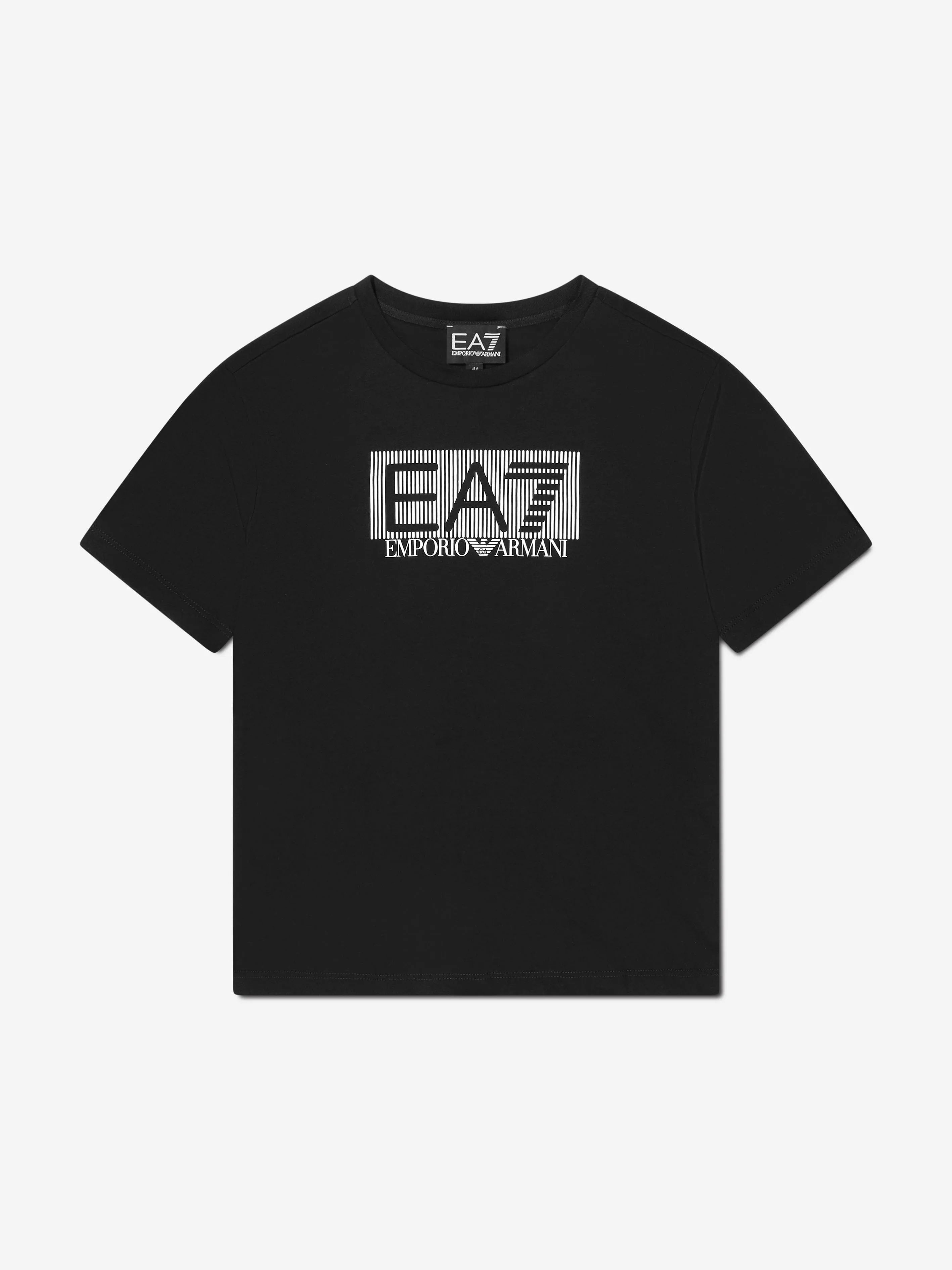 EA7 Emporio Armani Boys Train Visibility T-Shirt And Shorts Set in Black
