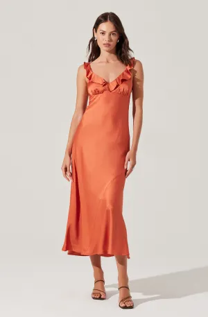 Easy Comfort Zoie Dress in Brick Simple formal dress Zoie Dress in Brick