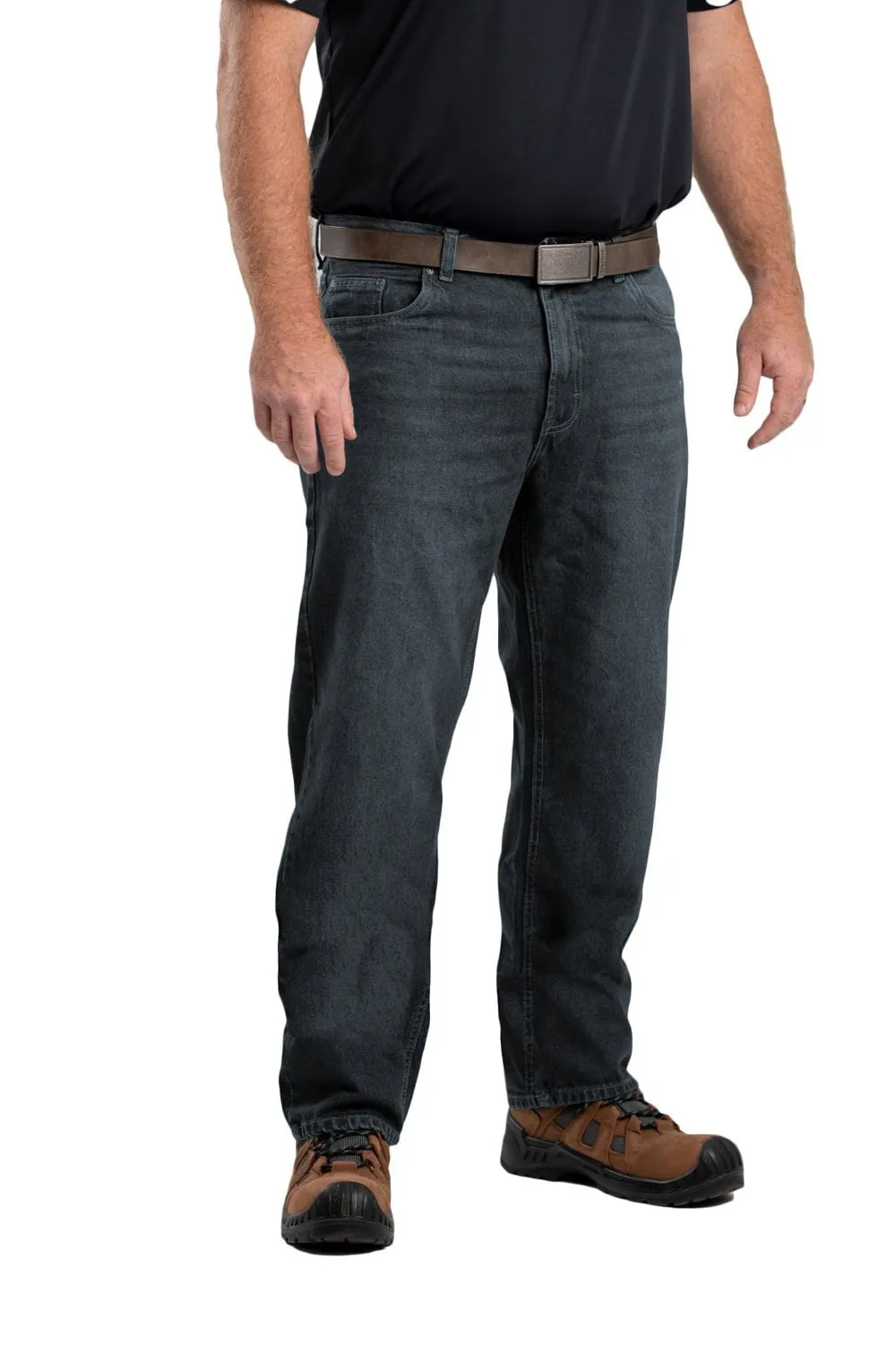 Brunch Outfit Traveler Gear Berne Mens Classic Stone Wash 100% Cotton Heritage Relaxed Fit Straight Leg Jeans