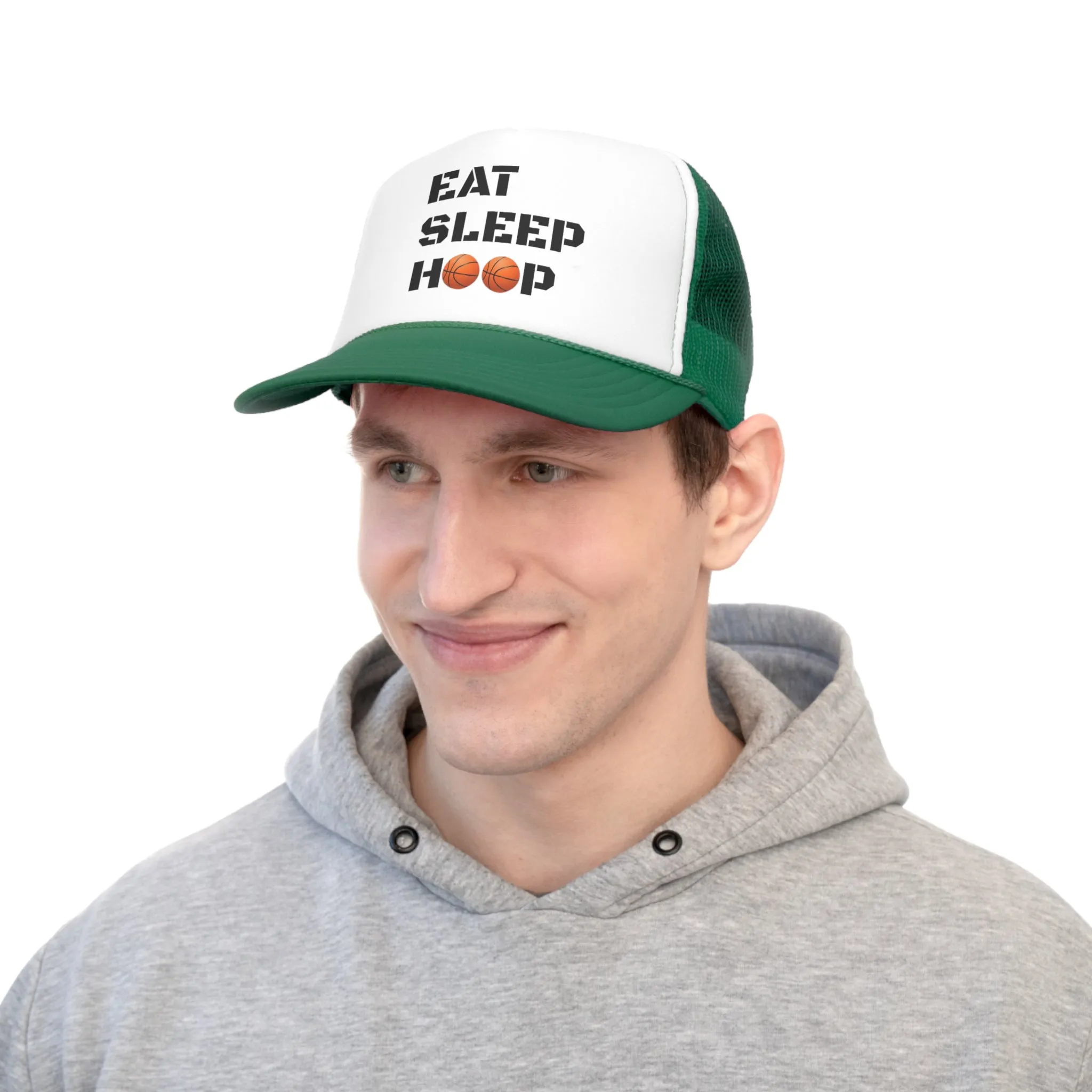 Eat Sleep Hoop Trucker Caps