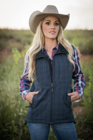 Eco Friendly Dye STS Ranchwear Womens Weston Vest Denim Poly/Spandex Fleece Vest STS Ranchwear Womens Weston Vest Denim Poly/Spandex Fleece Vest Affordable Neutral Holiday Vibes Music Event Picnic Style