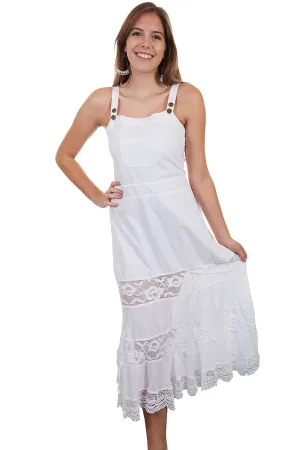 Edgy Craft Scully Womens White 100% Cotton Front Pocket S/L Dress Scully Womens White 100% Cotton Front Pocket S/L Dress Clean Silhouette