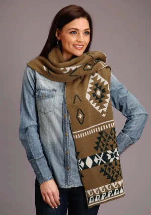 Edgy Edge Stetson Womens Gold Multi Polyester Aztec Design Scarf Stretch Unisex Wear Classic Wear Fashion Lover Durable Minimalist Style Stetson Womens Gold Multi Polyester Aztec Design Scarf