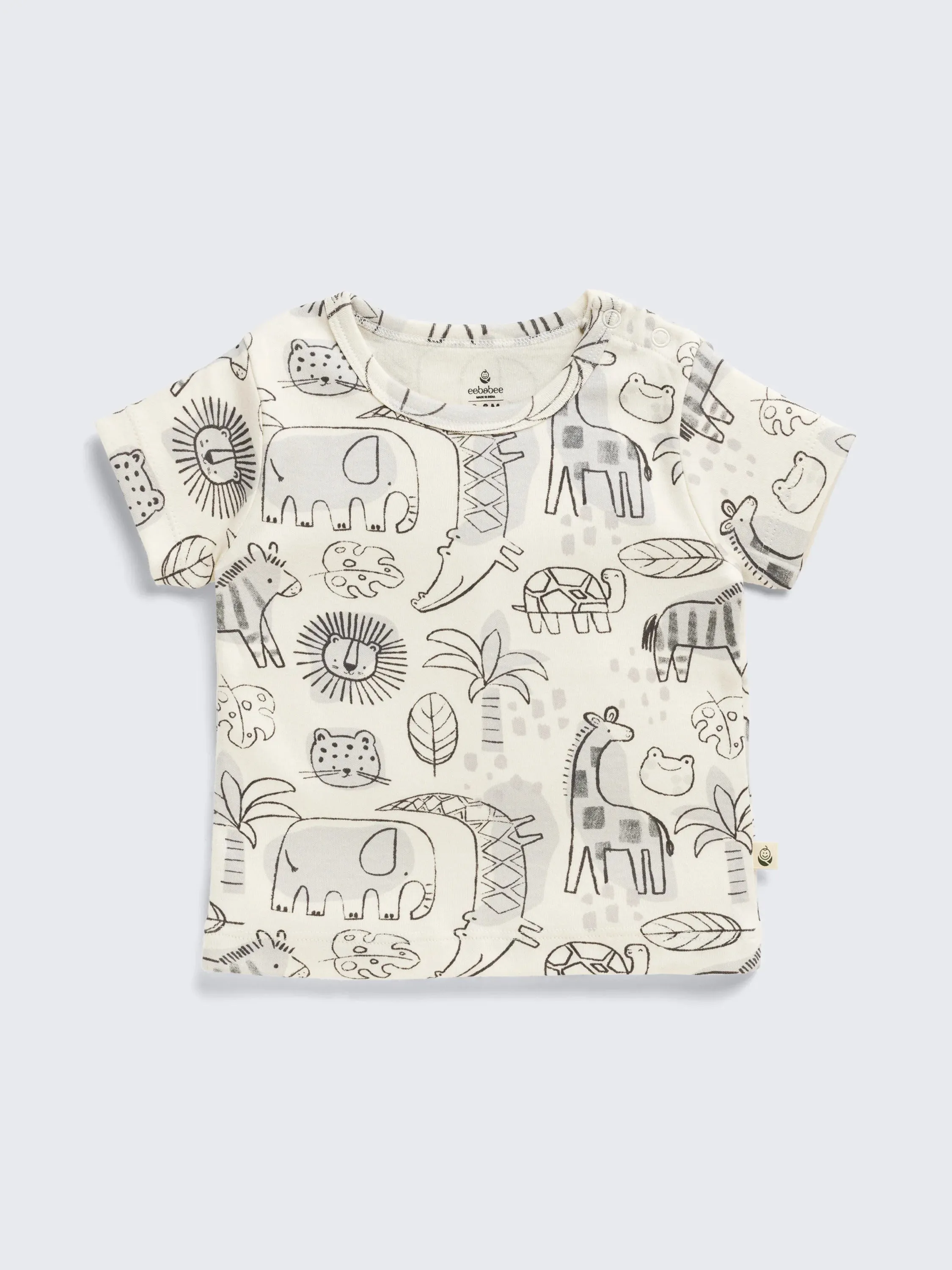 Eebabee Newborn Boys Safari Animal Print Co-Ord Set
