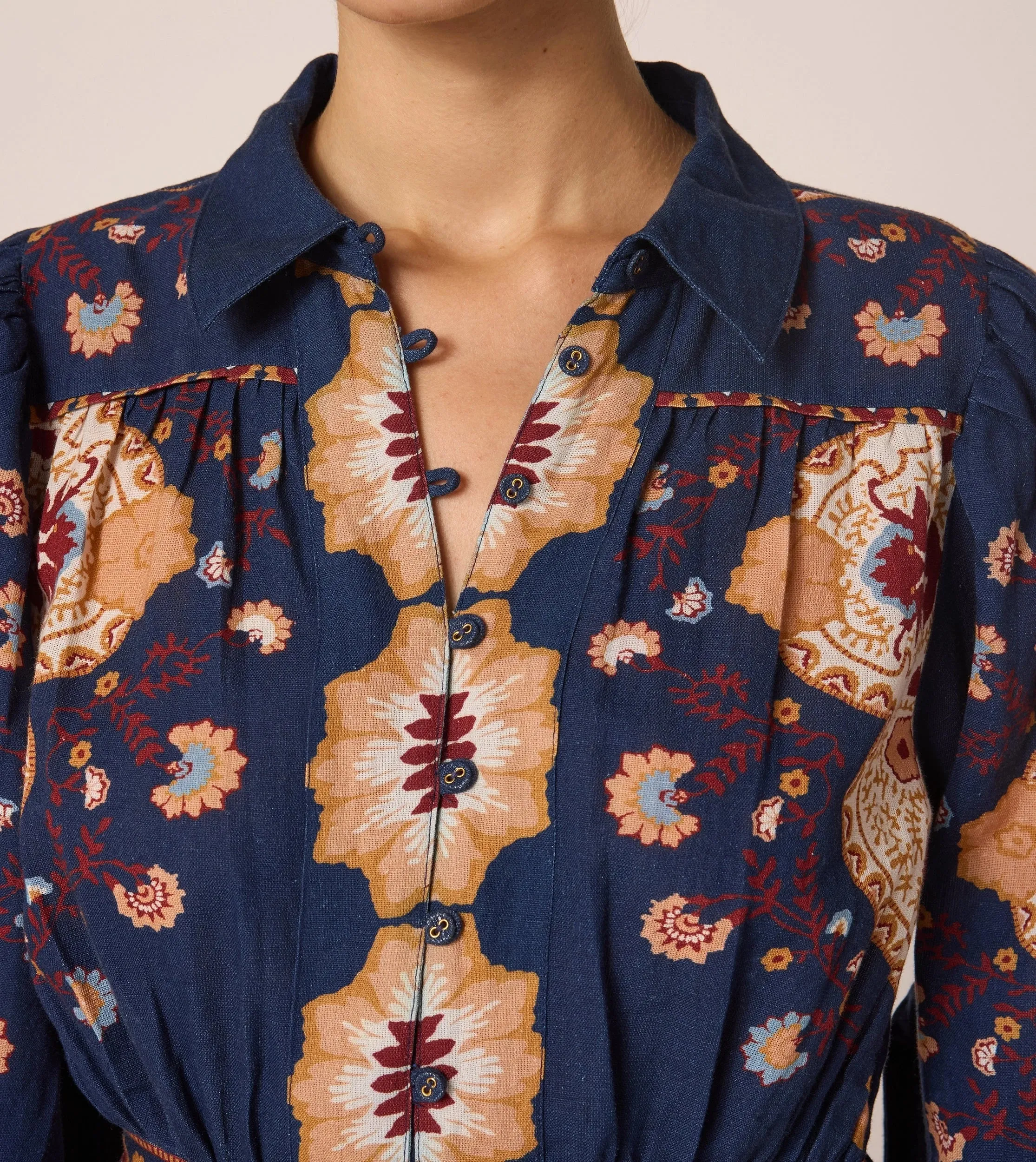 Functional-Design Leigh Mini Dress | Navy Lagos