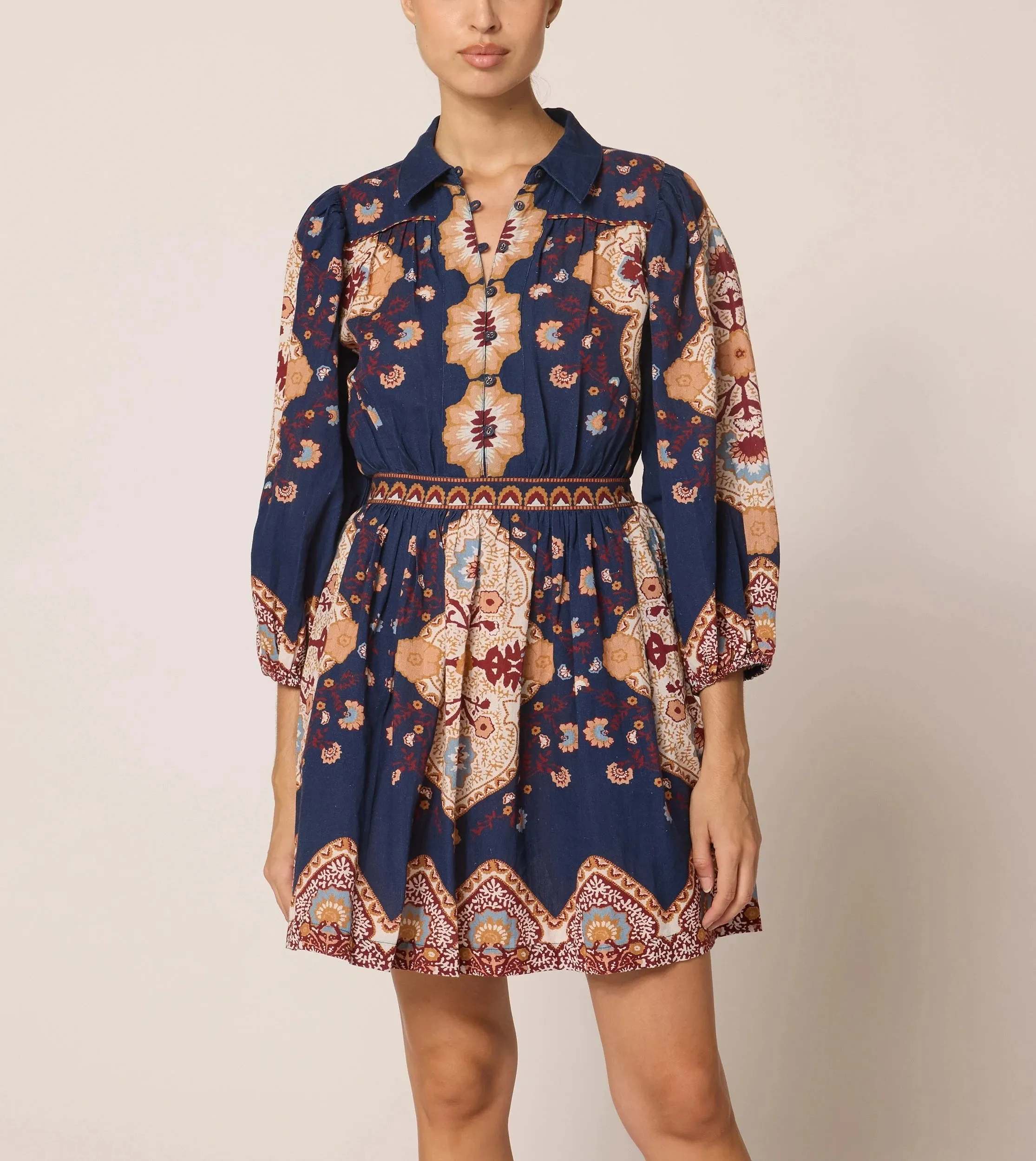 Comfortable fit for outings Leigh Mini Dress | Navy Lagos