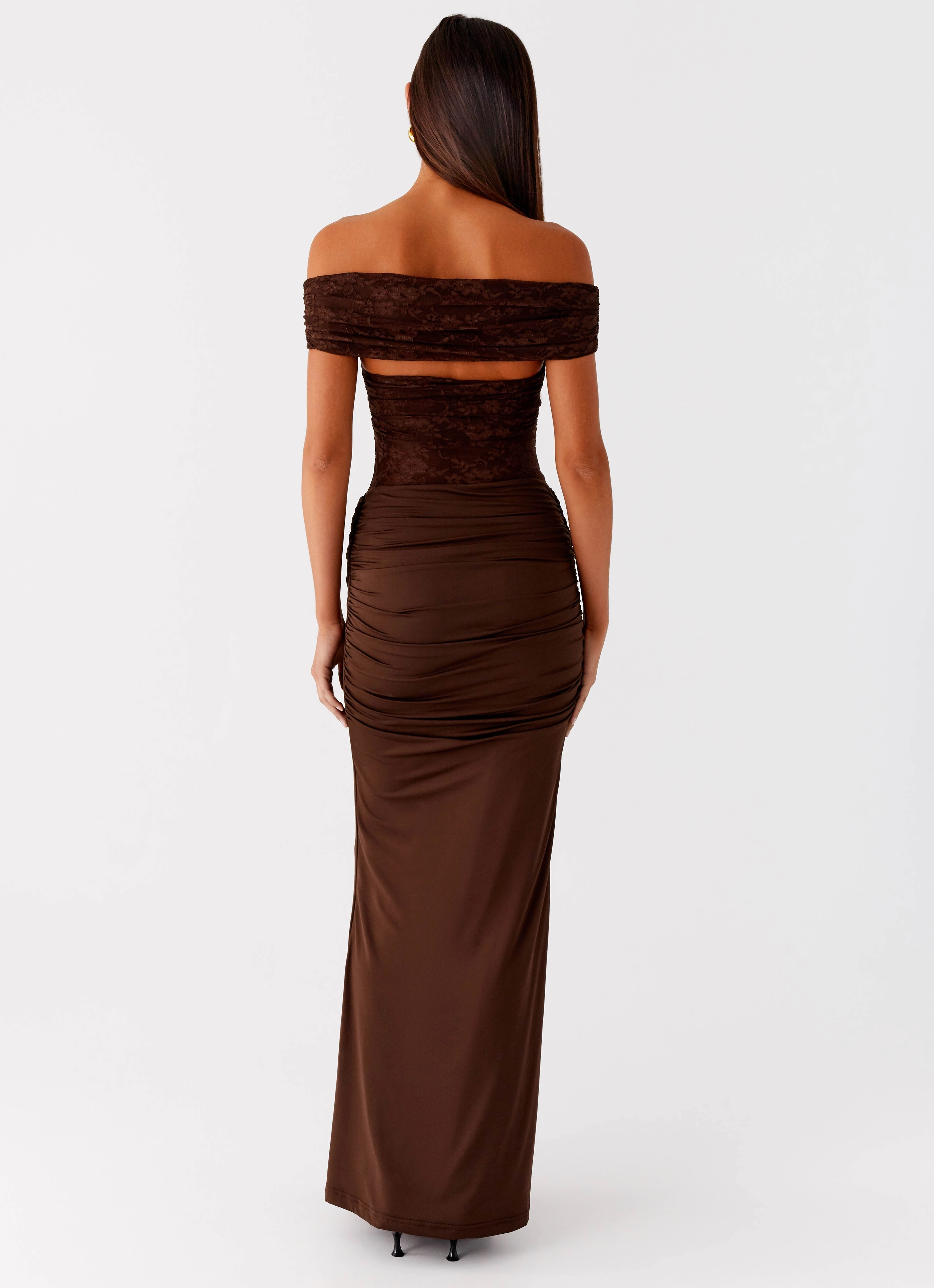 Style Option Either Way Maxi Dress - Chocolate