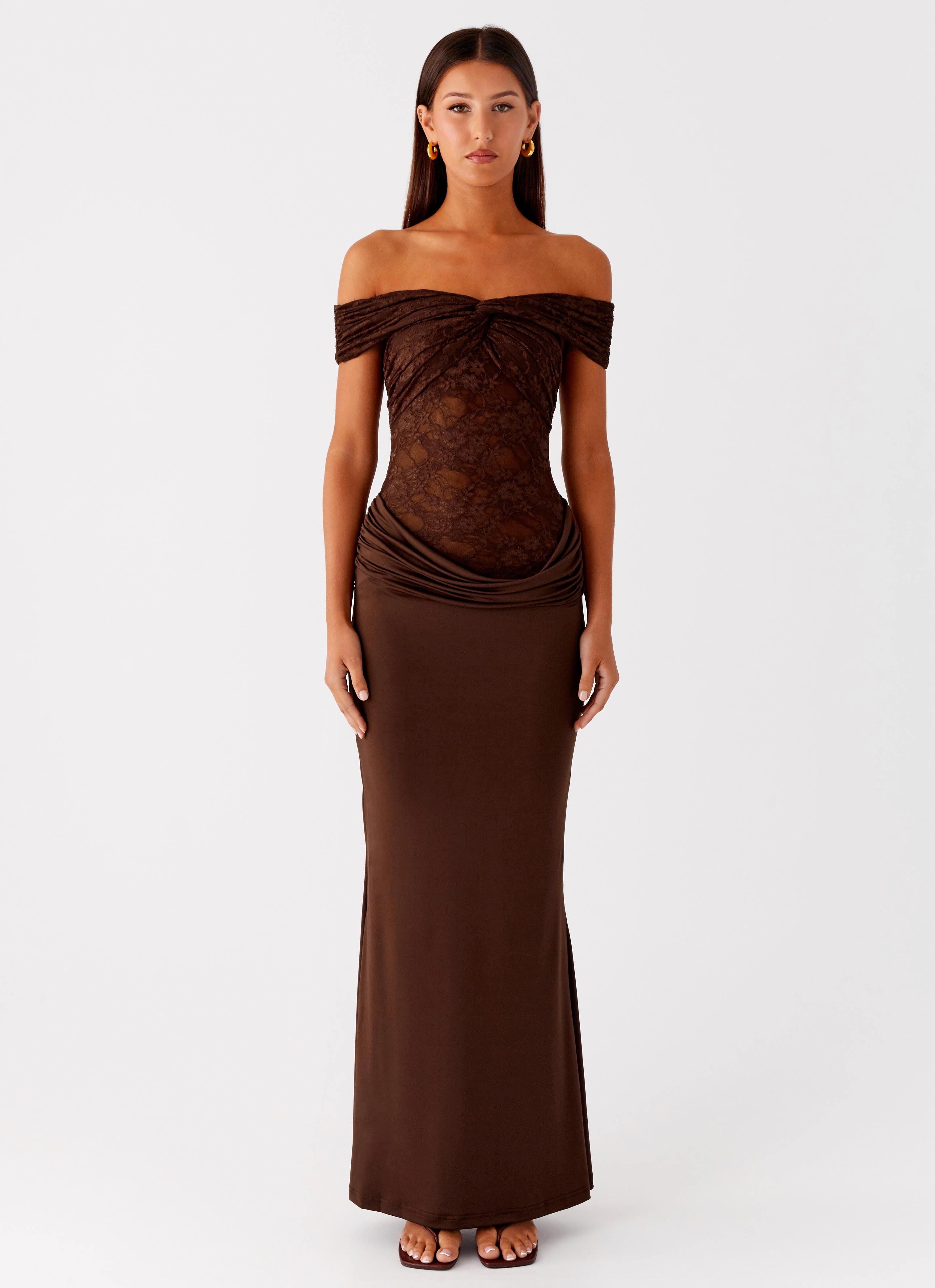 Either Way Maxi Dress - Chocolate Street Flex