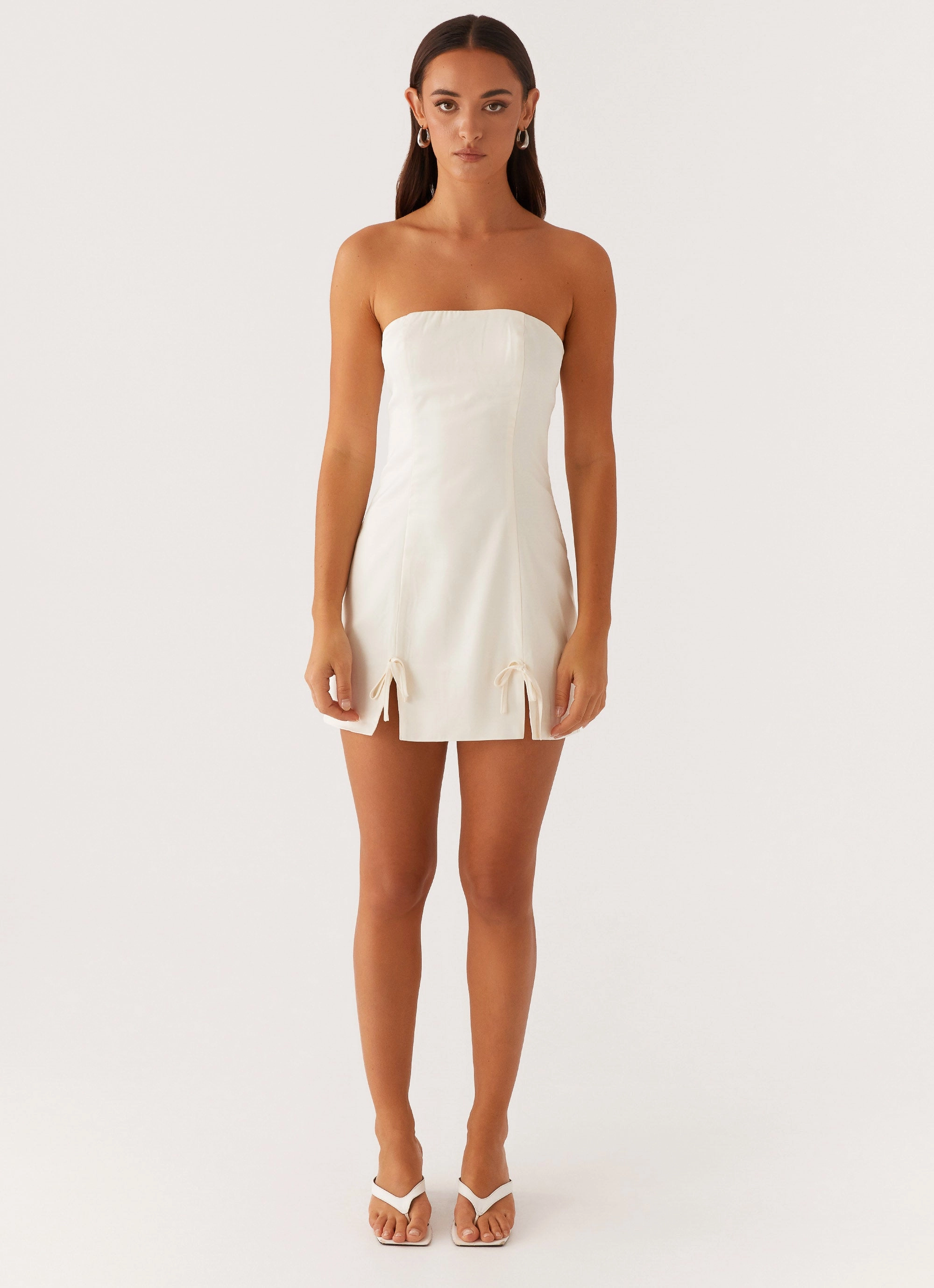 Chic Fit Wear Joy Glow Kessie Mini Dress - Ivory