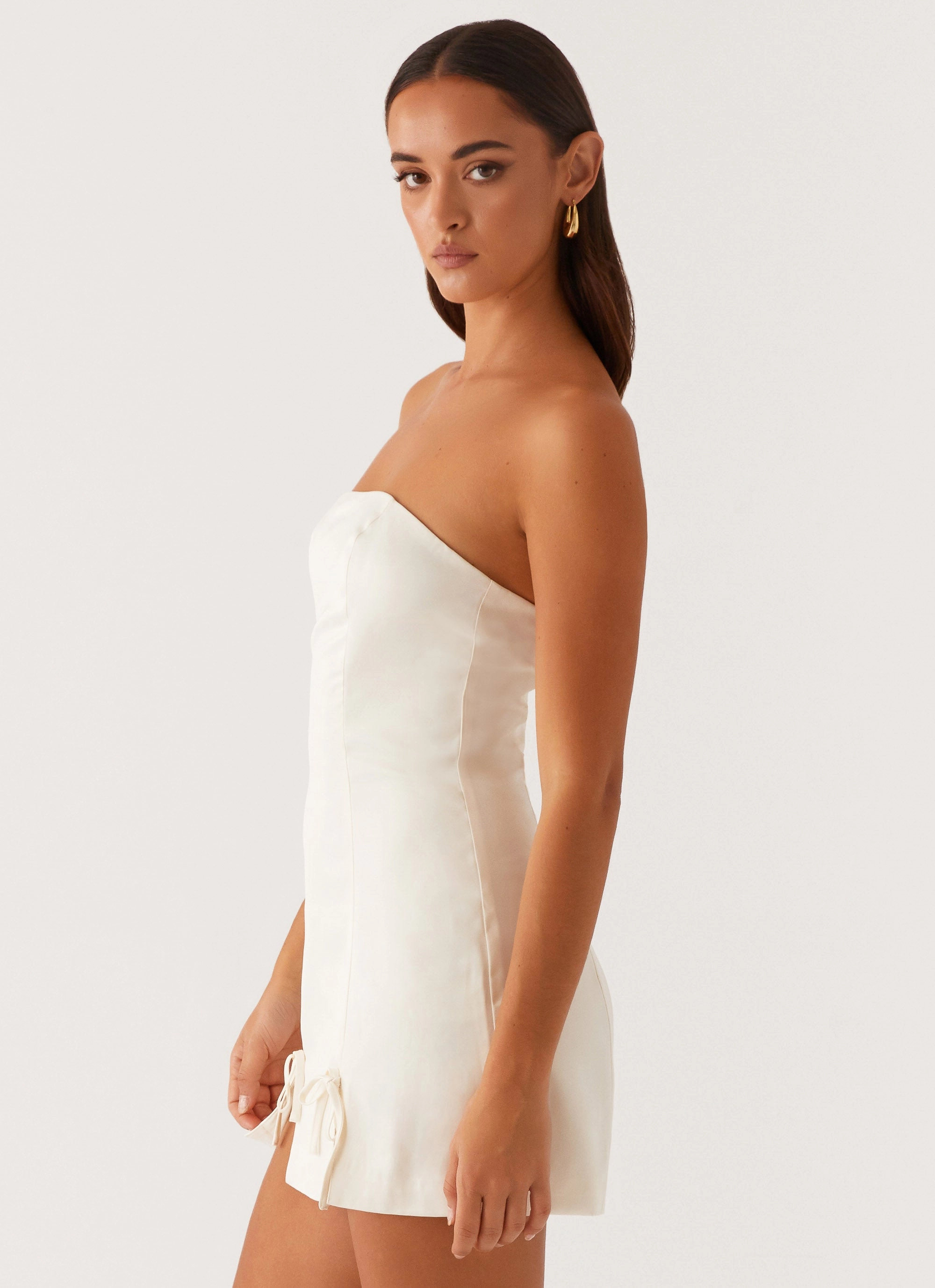 Sophisticated Comfort Event Safe Kessie Mini Dress - Ivory