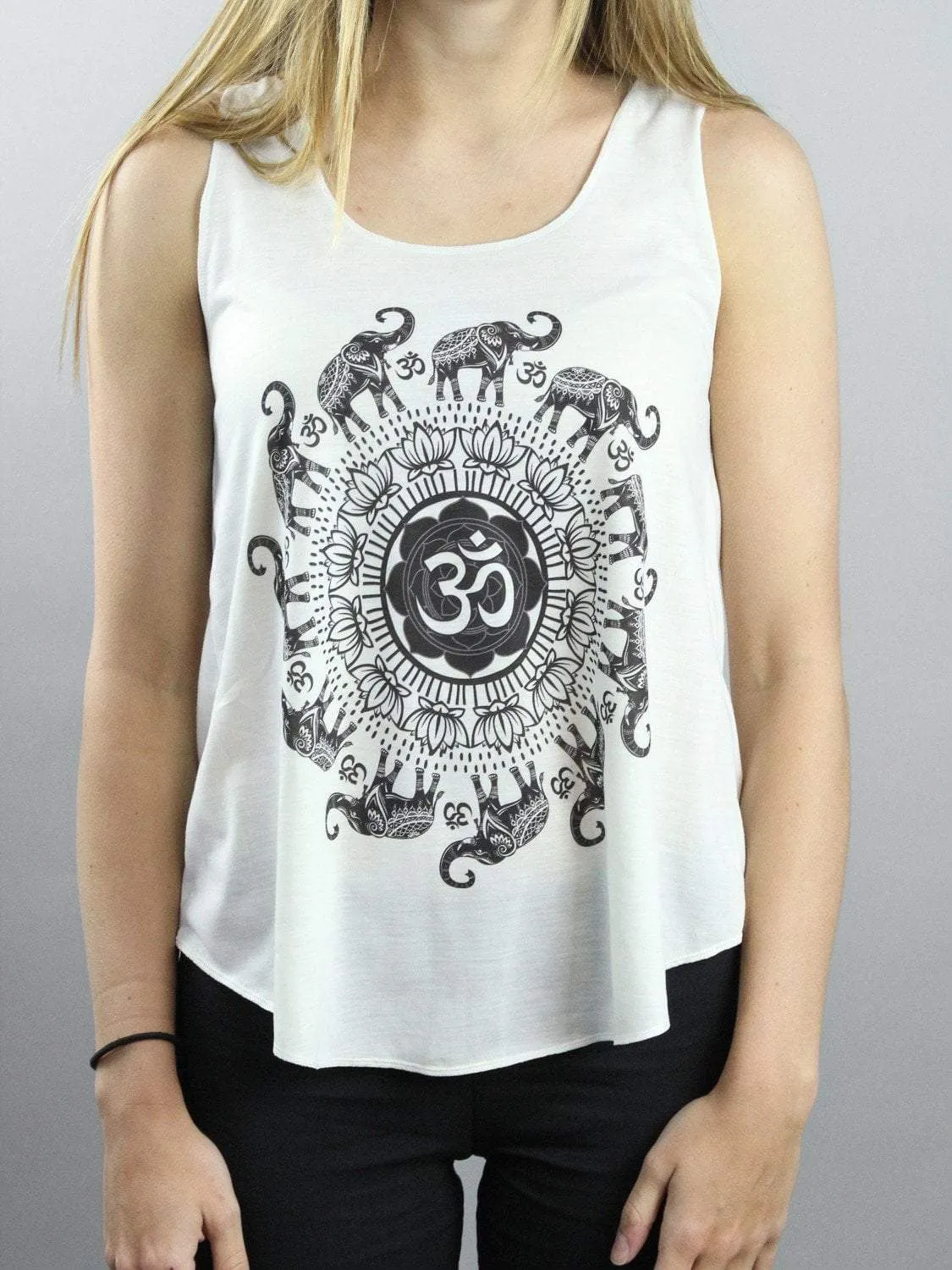 Elephant and Om Women's Tank Top