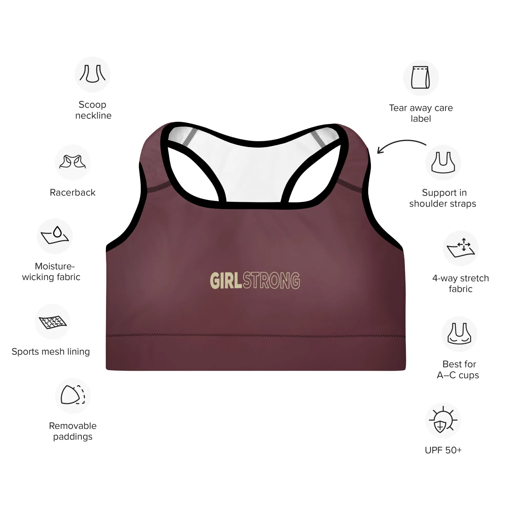 ELEVATED ESSENTIALS, THE PERFECT PADDED SPORTS BRA FLORIDA