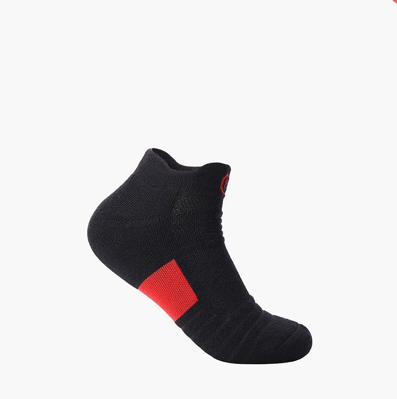 Elite Men's Low Cut Sports Socks | Sweat-Absorbent for Basketball & Running
