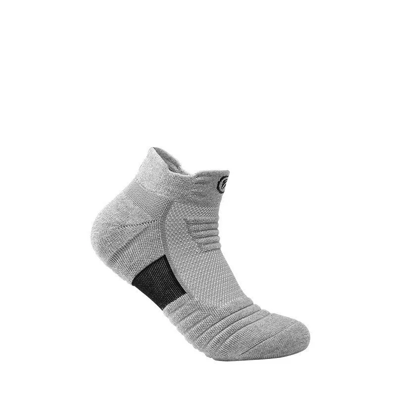 Elite Men's Low Cut Sports Socks | Sweat-Absorbent for Basketball & Running