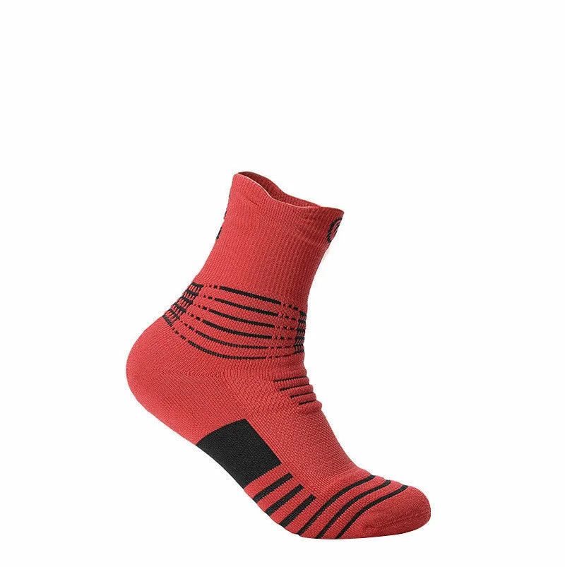 Elite Men's Low Cut Sports Socks | Sweat-Absorbent for Basketball & Running