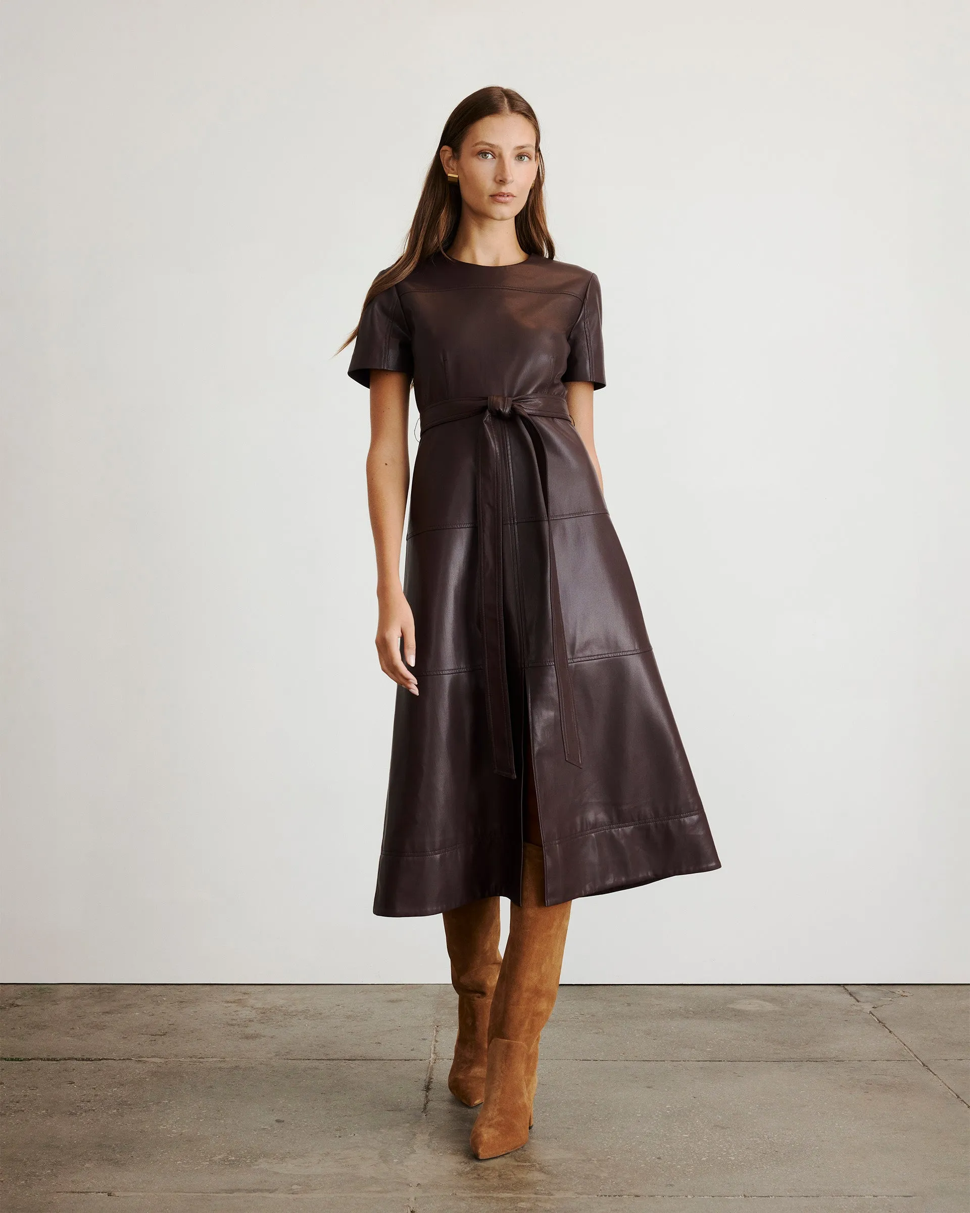 Ella Dress Sophisticated Waist Fit Feminine full-length gown