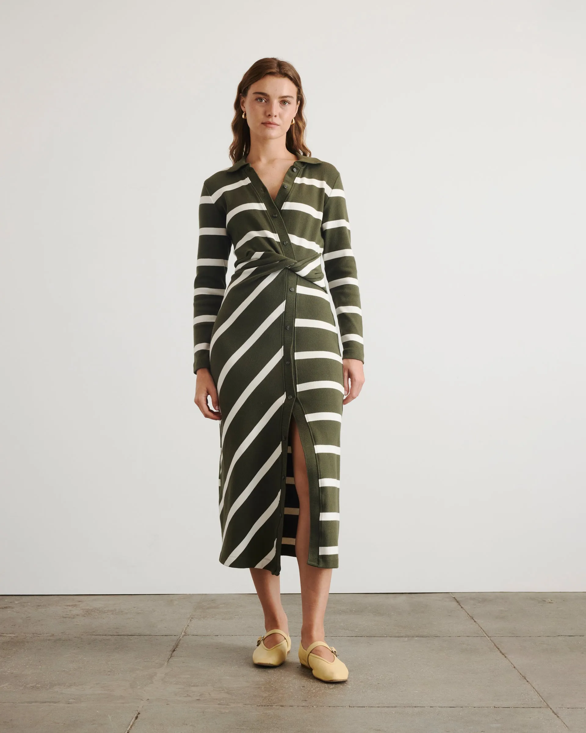 Calm Drape Ellicot Dress