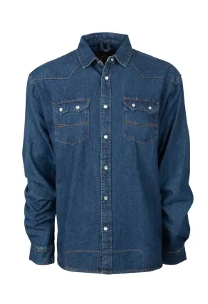 Embroidered design STS Ranchwear Womens Rod Classic Denim 100% Cotton L/S Shirt STS Ranchwear Womens Rod Classic Denim 100% Cotton L/S Shirt Seasonal Wear