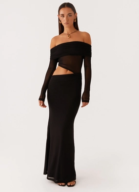 Emery Maxi Dress - Black Light Fit Relax Form Emery Maxi Dress - Black