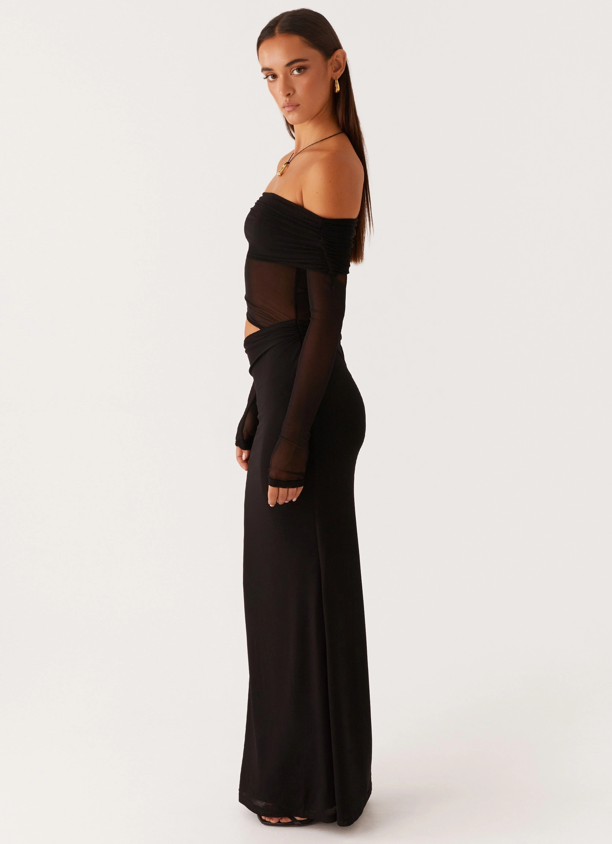 Perfect Wear Bold-Color Emery Maxi Dress - Black