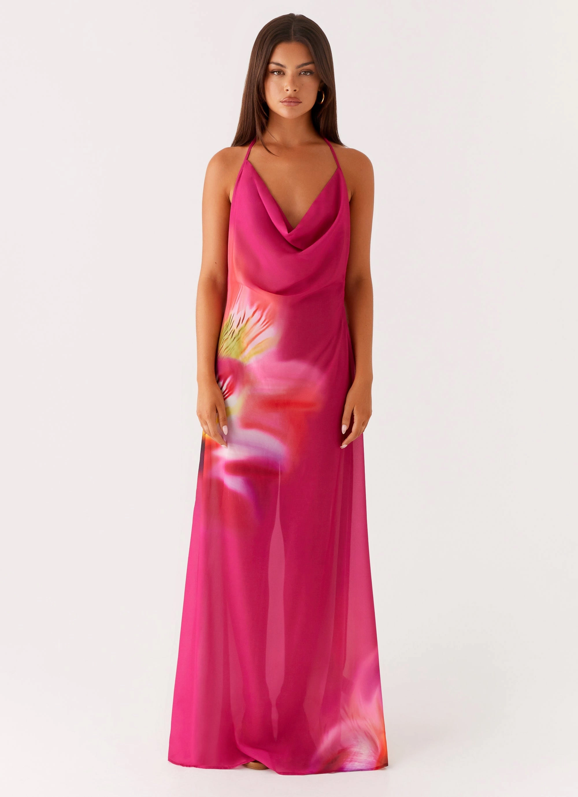 Balanced feel Fantasy Maxi Dress - Pink Tropical