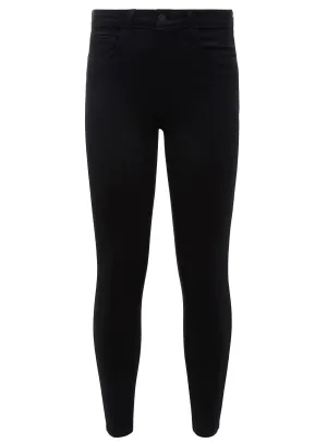 Engineered fit L'Agence Margot High Rise Skinny Jean In Noir Stretch Road Trip Brunch Outfit L'Agence Margot High Rise Skinny Jean In Noir