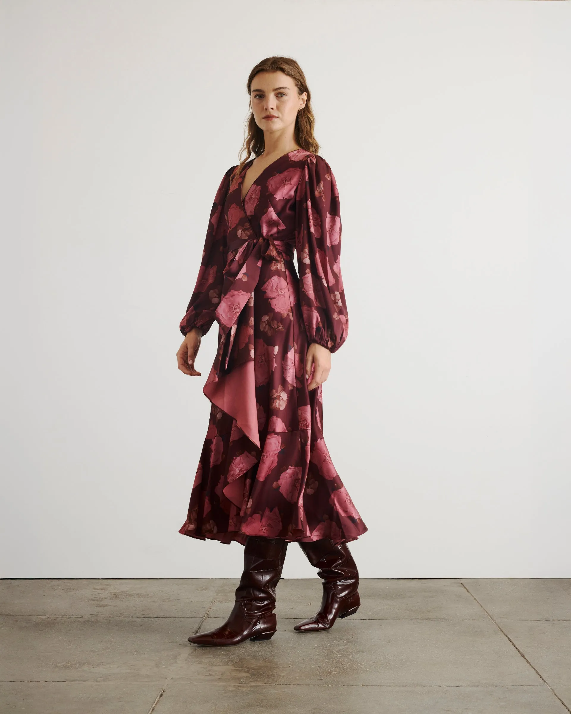 Classic Tailoring Elegant Waist Long Sleeve Blaire Dress