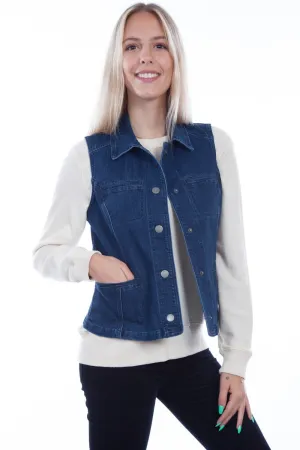 Everyday Basic Scully Womens Denim Cotton Blend Princess Vest Scully Womens Denim Cotton Blend Princess Vest Sustainable Student Outfit Nature Lover