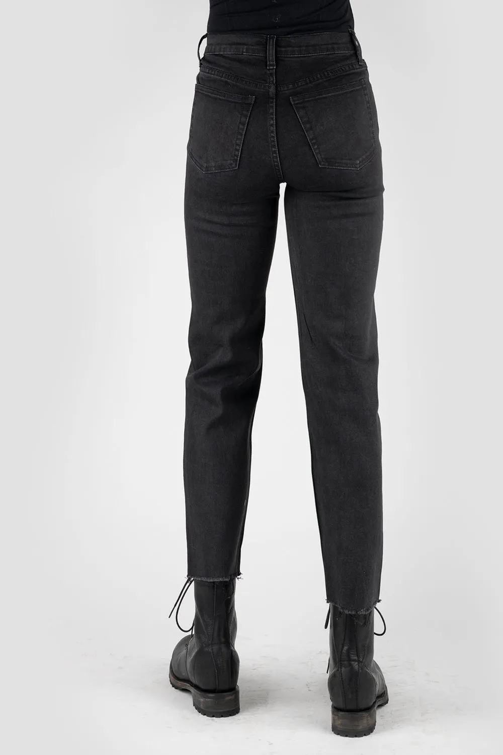 Stetson Womens Black Cotton Blend 915 High Rise Jeans Base Fit Piece Yearlong Fit