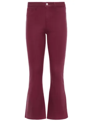 Everyday Flex L'AGENCE Kendra High Rise Cropped Coated Jeans In Dark Port L'AGENCE Kendra High Rise Cropped Coated Jeans In Dark Port Simple Layers Classic Autumn Days Adult Fashion