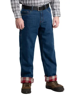 Everyday Line Berne Apparel Mens Heartland Flannel-Lined Stone Wash Dark 100% Cotton Jeans Weekend Style Outdoor Adventure Morning Stroll Streetwear Fan Berne Apparel Mens Heartland Flannel-Lined Stone Wash Dark 100% Cotton Jeans