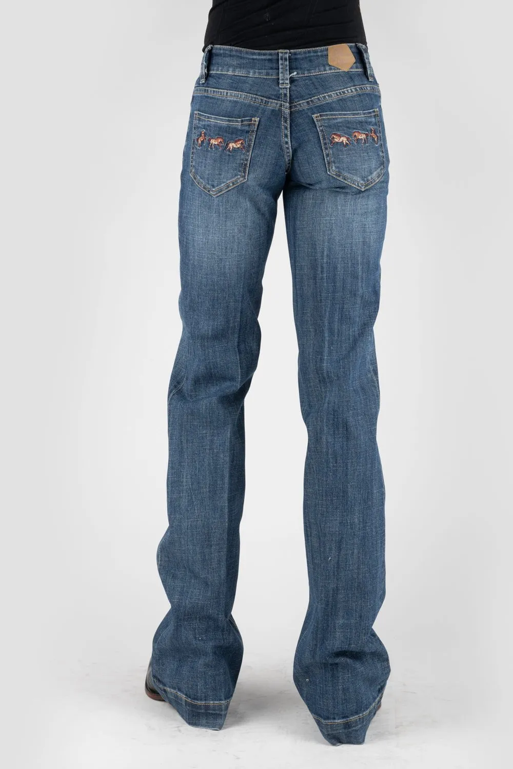 Multipurpose Utility Pockets Tin Haul Womens Blue Cotton Blend Ella Fit 3 Horses Jeans