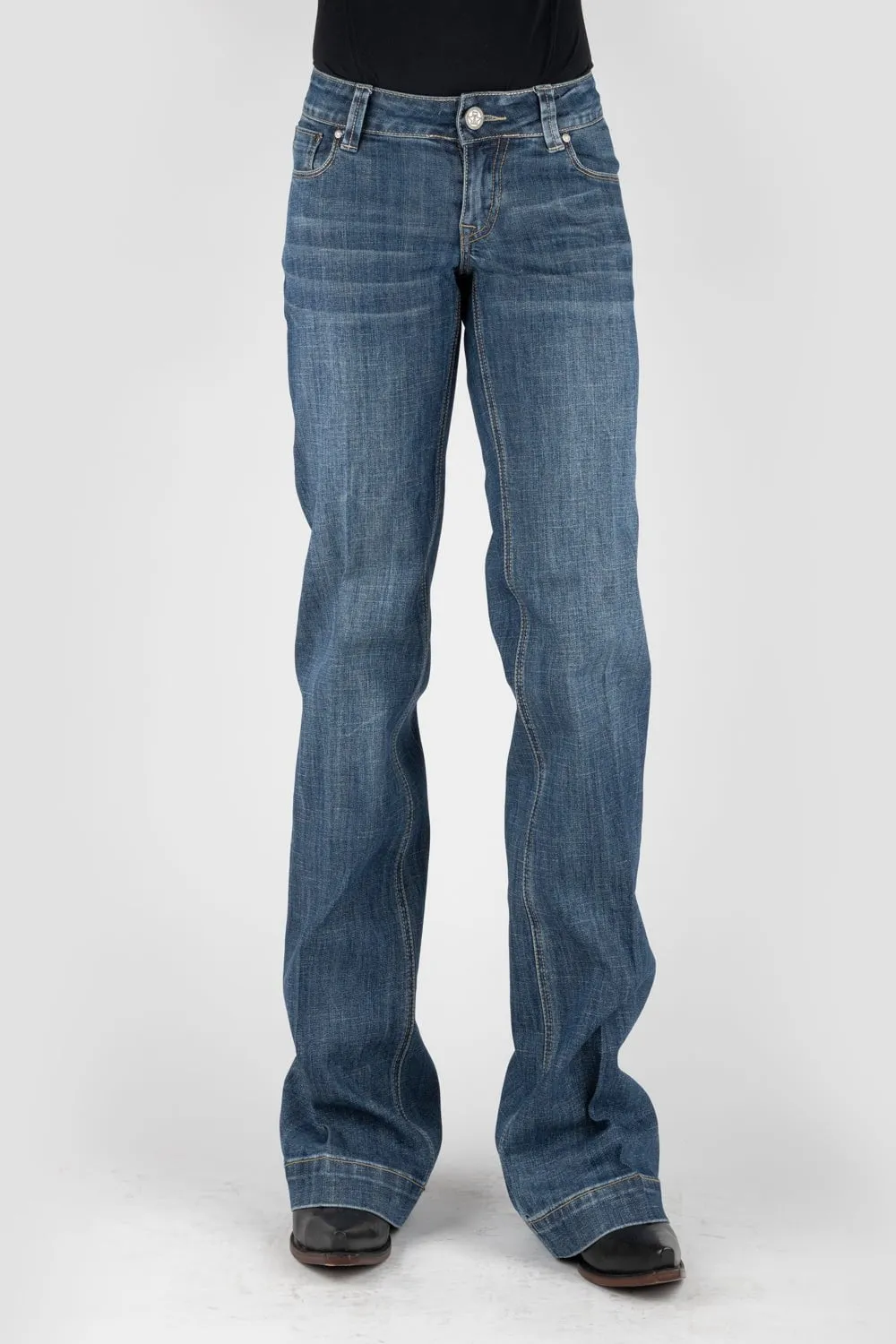 Slim Vintage Lover Tin Haul Womens Blue Cotton Blend Ella Fit 3 Horses Jeans