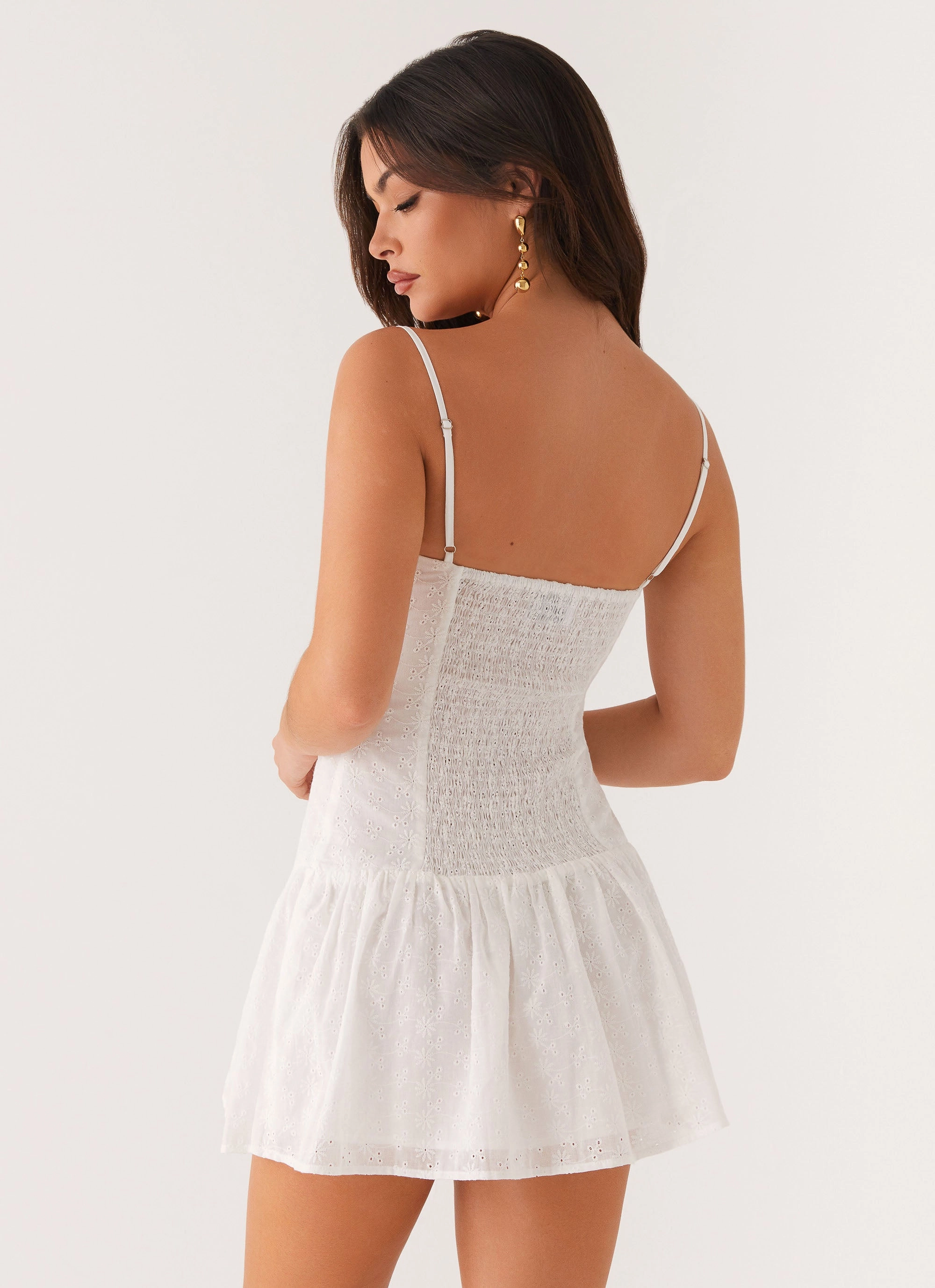 Shine Skin Palm Springs Mini Dress - White