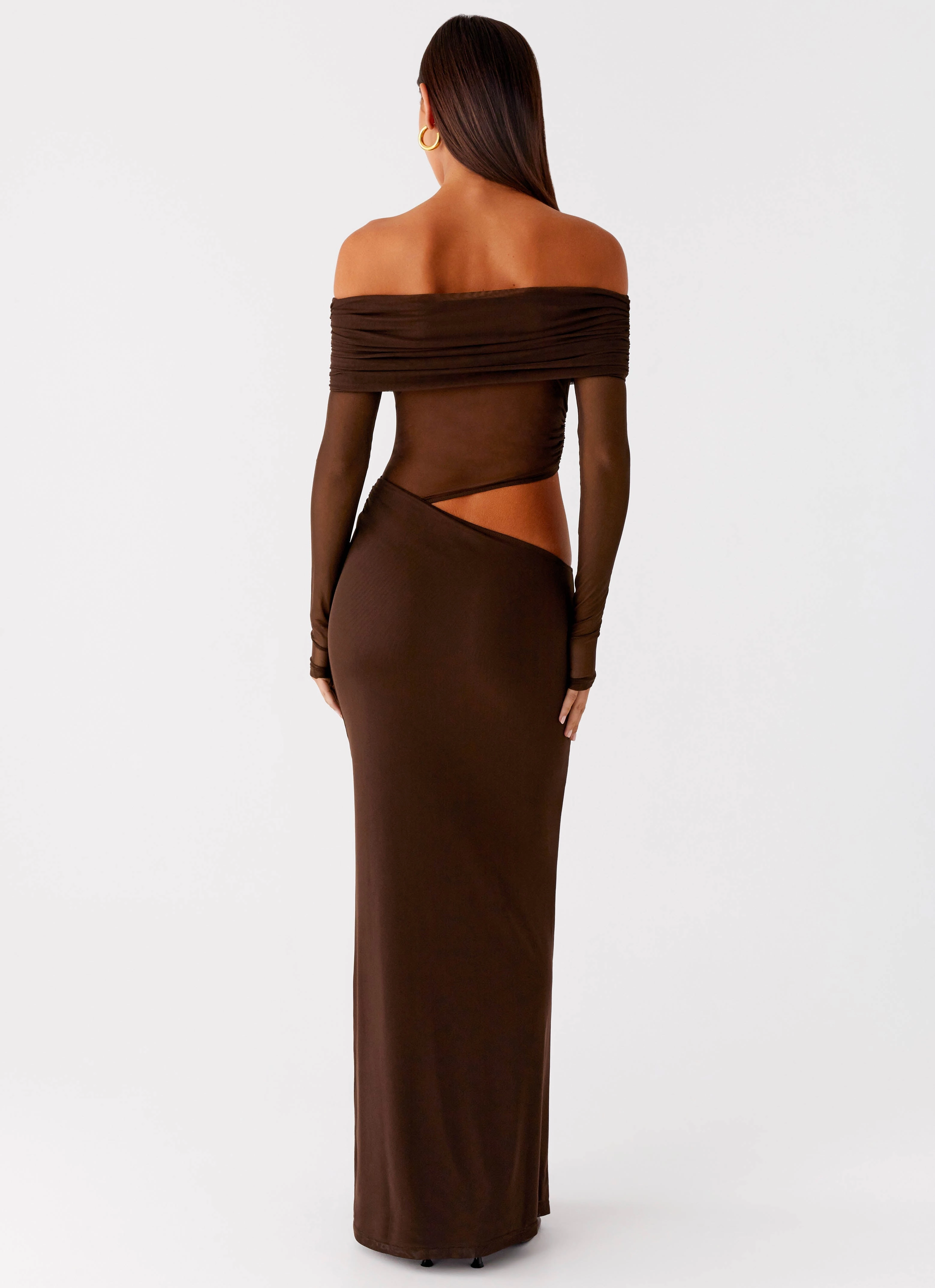 Emery Maxi Dress - Chocolate Breathable Feel