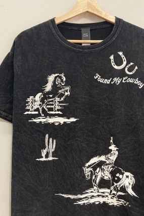 Everyday Wear Found My Cowboy Tee S-XL sale season Trendy popularity Found My Cowboy Tee S-XL